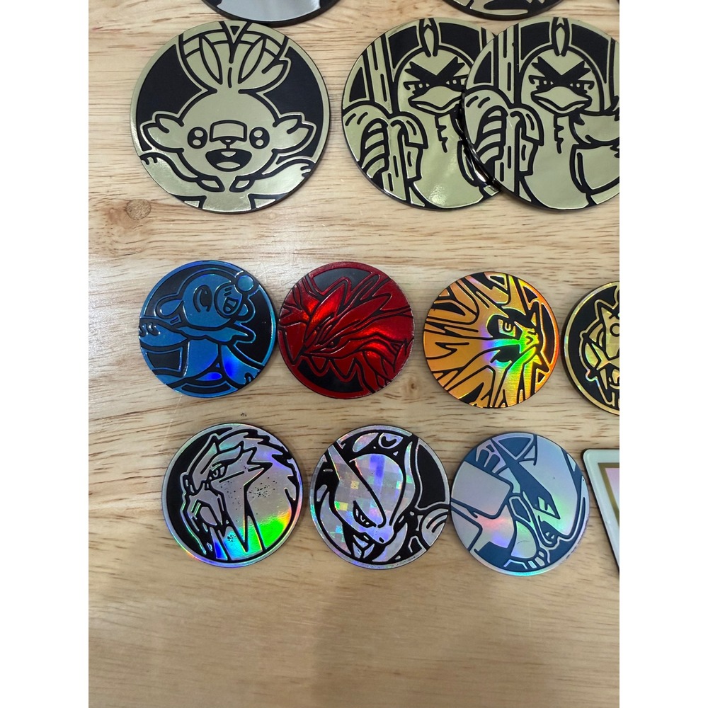 Bundle Lot of 16 pieces Pokemon Coins Tokens - Picture 6 of 6